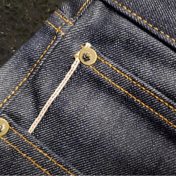 Brave Star CONE MILLS skeleton skinny selvedge denim jeans. W36 made in USA - Picture 8 of 12